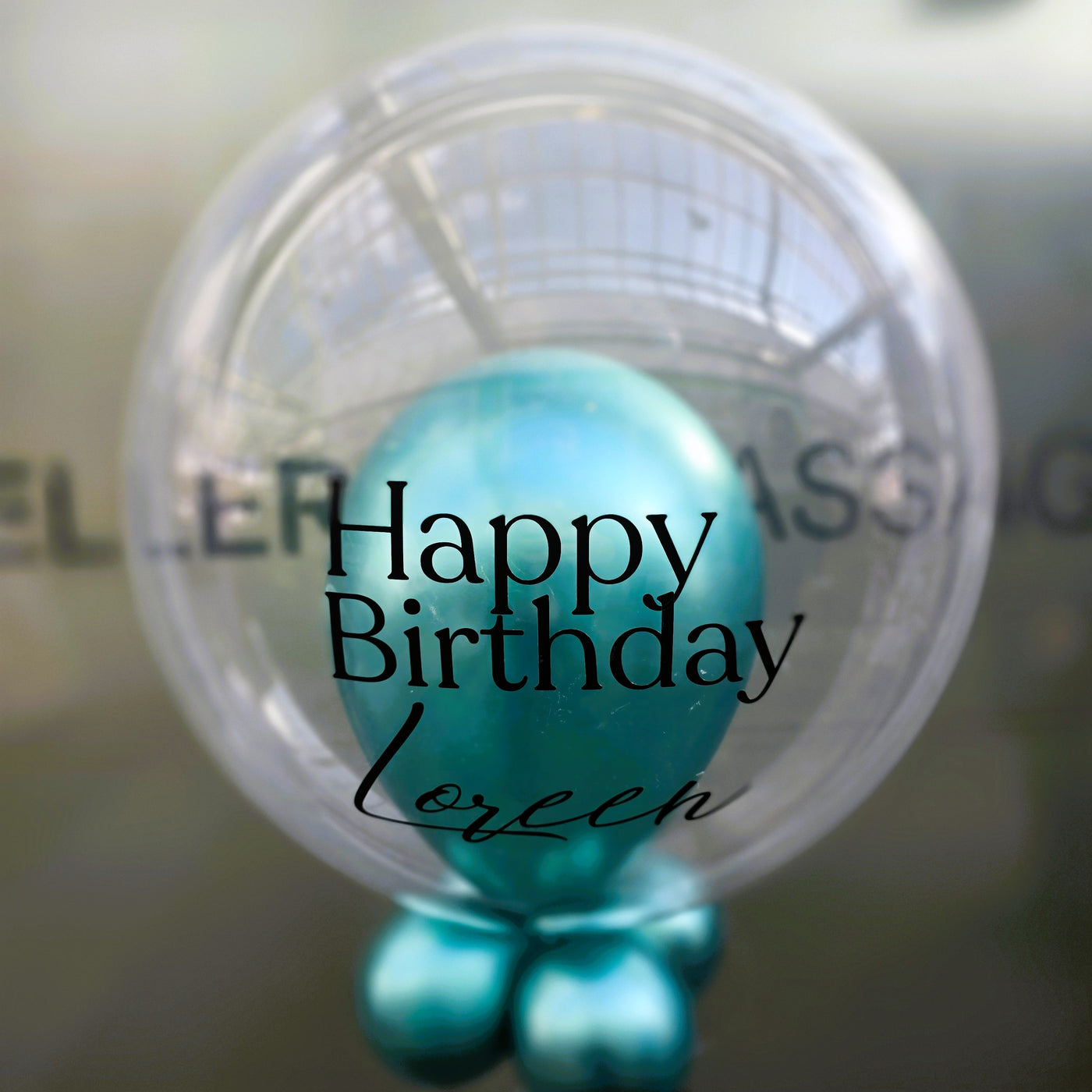 Helium-Ballon mit Wunschtext
